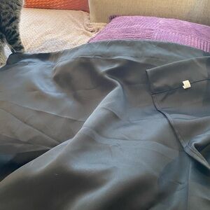 Satin Black Out Curtains, incl. 2 panels per set.